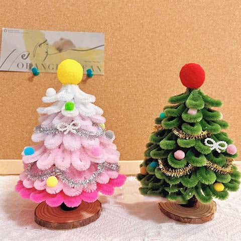 DIY Christmas tree/pipe cleaner craft which-craft