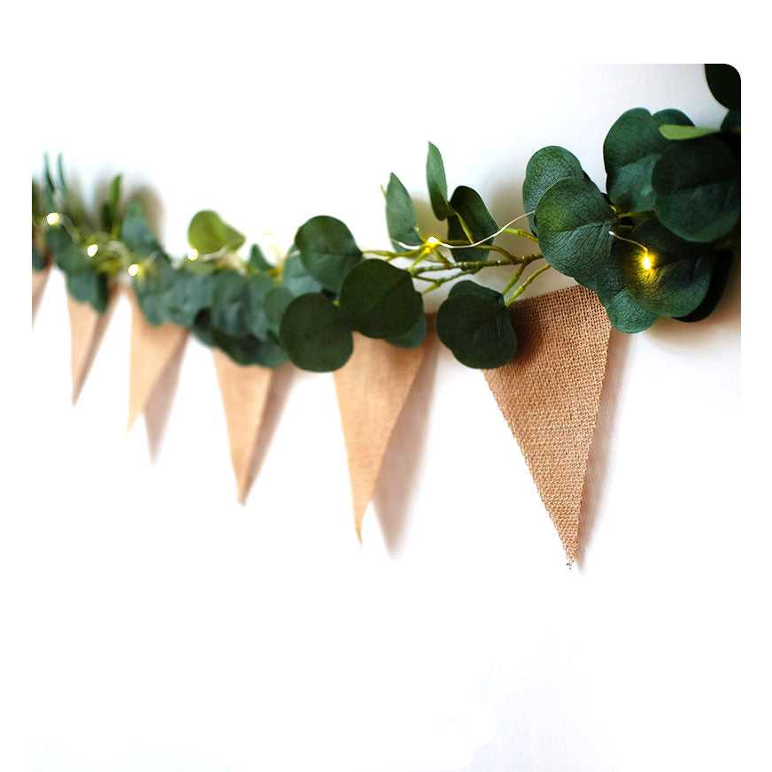 Burlap Banner Wall Pennant for festival decoration which-craft