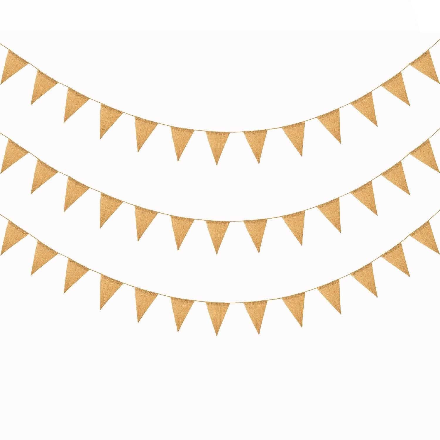 Burlap Banner Wall Pennant for festival decoration which-craft