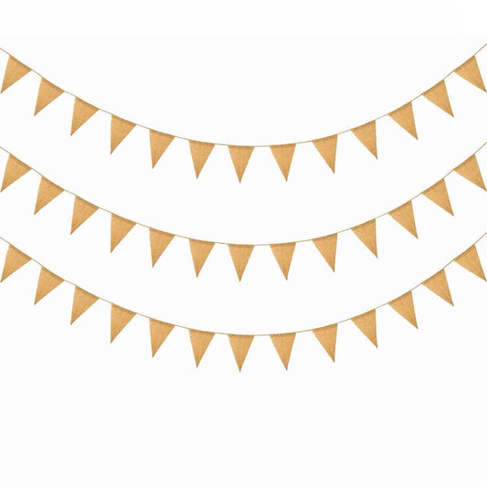 Burlap Banner Wall Pennant for festival decoration which-craft