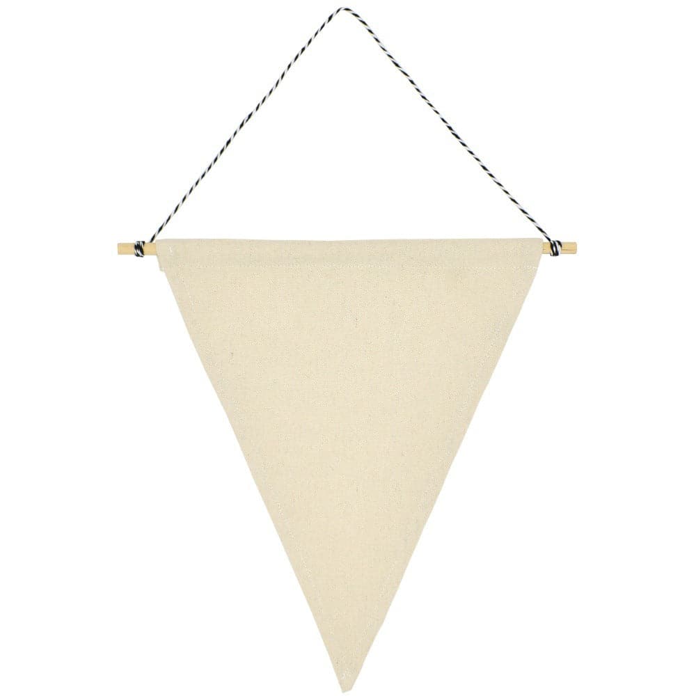 Canvas pennant canvas banner blank pennant flag for decoration