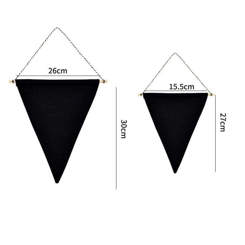 Canvas pennant canvas banner blank pennant flag for decoration