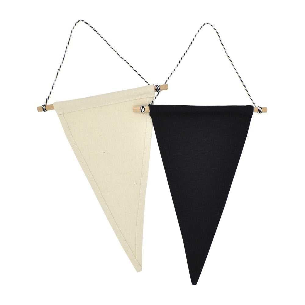 canvas pennant for wall decoration cotton banner for advertising