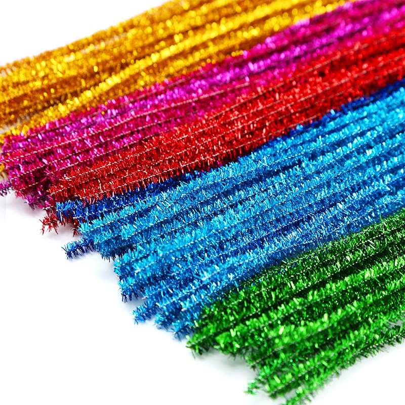 720 Pcs 36 Colors Glitter Pipe Cleaners Chenille Stems,Assorted Colors –