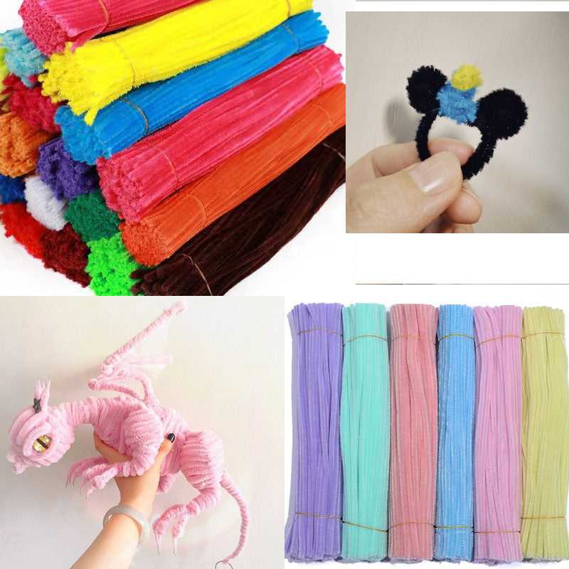 Chenille pipe cleaners,Chenille Stems for DIY art and craft 100pcs which-craft