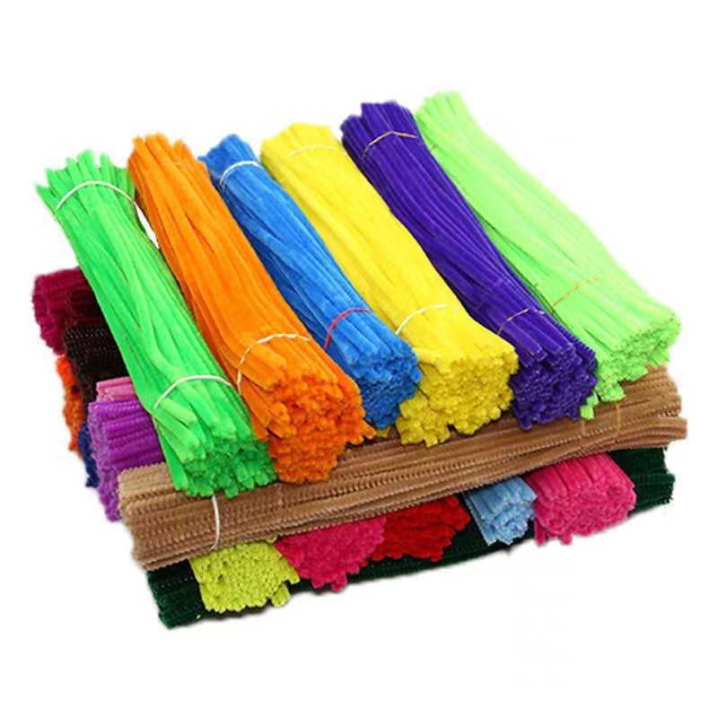 Chenille pipe cleaners,Chenille Stems for DIY art and craft 100pcs which-craft