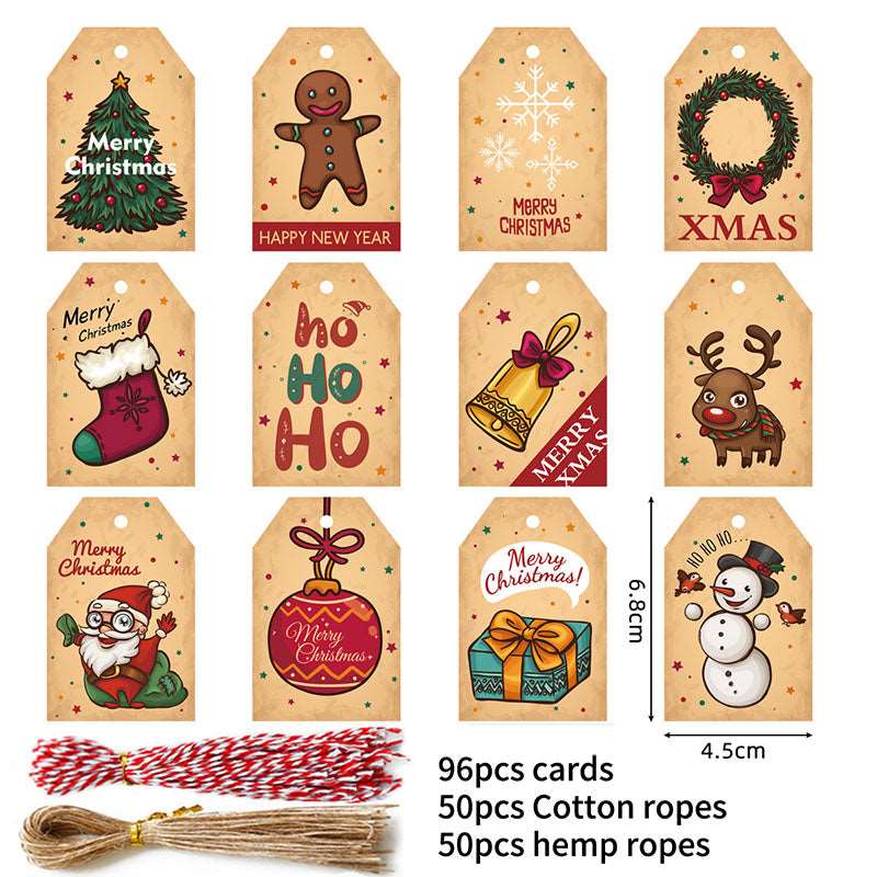 Craft Tags Christmas tree ornaments Kraft Paper Gift Tags – which-craft