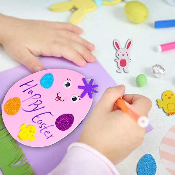 DIY easter eggs set for Kids eva Easter egg for decoration which-craft