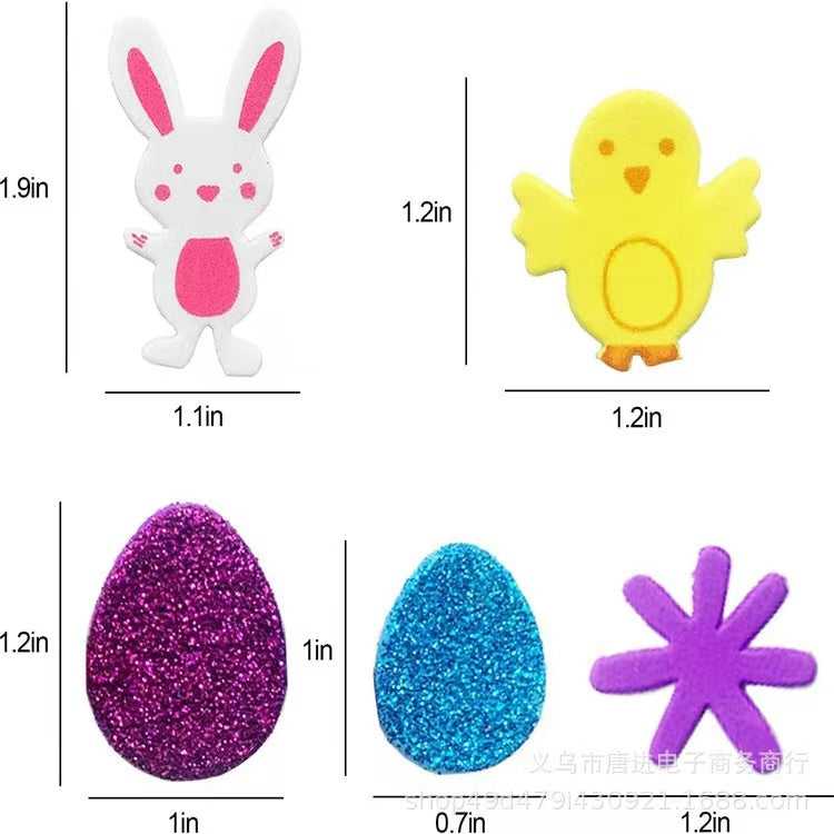 DIY easter eggs set for Kids eva Easter egg for decoration which-craft