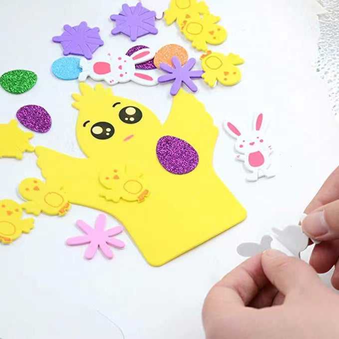 DIY easter eggs set for Kids eva Easter egg for decoration which-craft