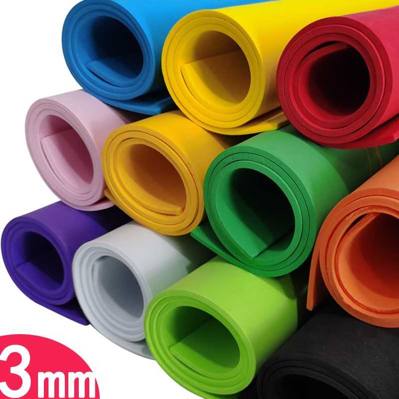 EVA foma sheets in 10 colors for Cosplay, Costumes, Crafts, DIY Projects,thickess is 1mm,2mm,3mm which-craft