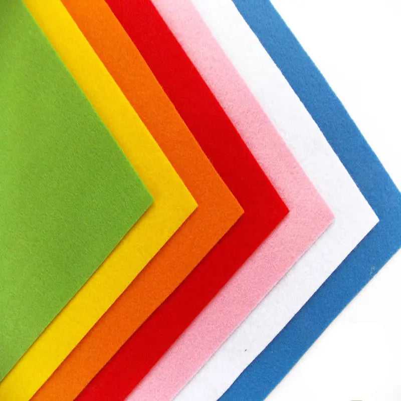 Felt Fabric Sheet Assorted Color DIY Craft Squares Nonwoven 1mm Thick –  which-craft
