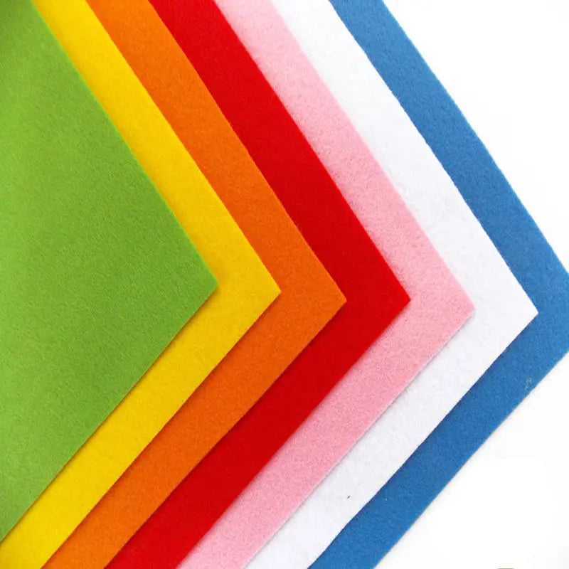 Felt Fabric Sheet Assorted Color  DIY Craft Squares Nonwoven 1mm Thick which-craft