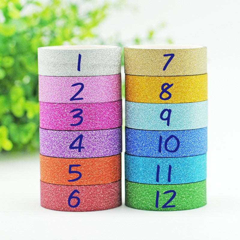 Glitter tape rolls Decorative Craft Tape 10 rolls which-craft