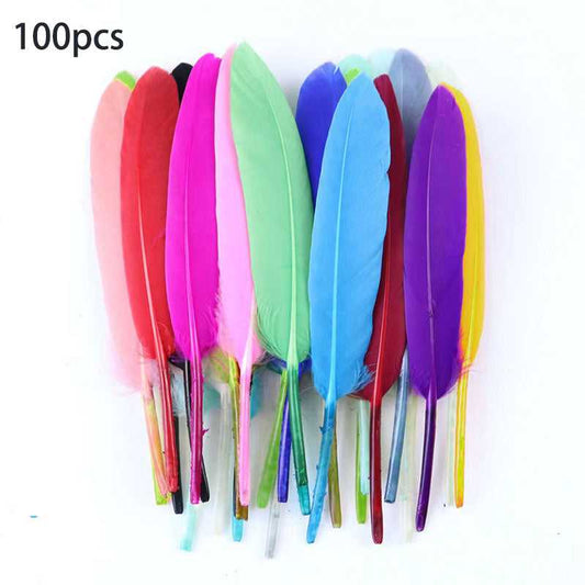 Goose feather for DIY art and craft 4-6inch 100pcs which-craft