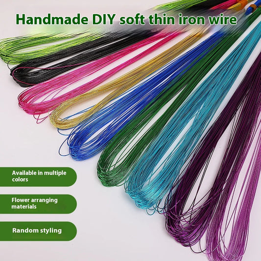 Artificial Flower-colored Wire Colored Metal Wire Thin Metal Wire for DIY