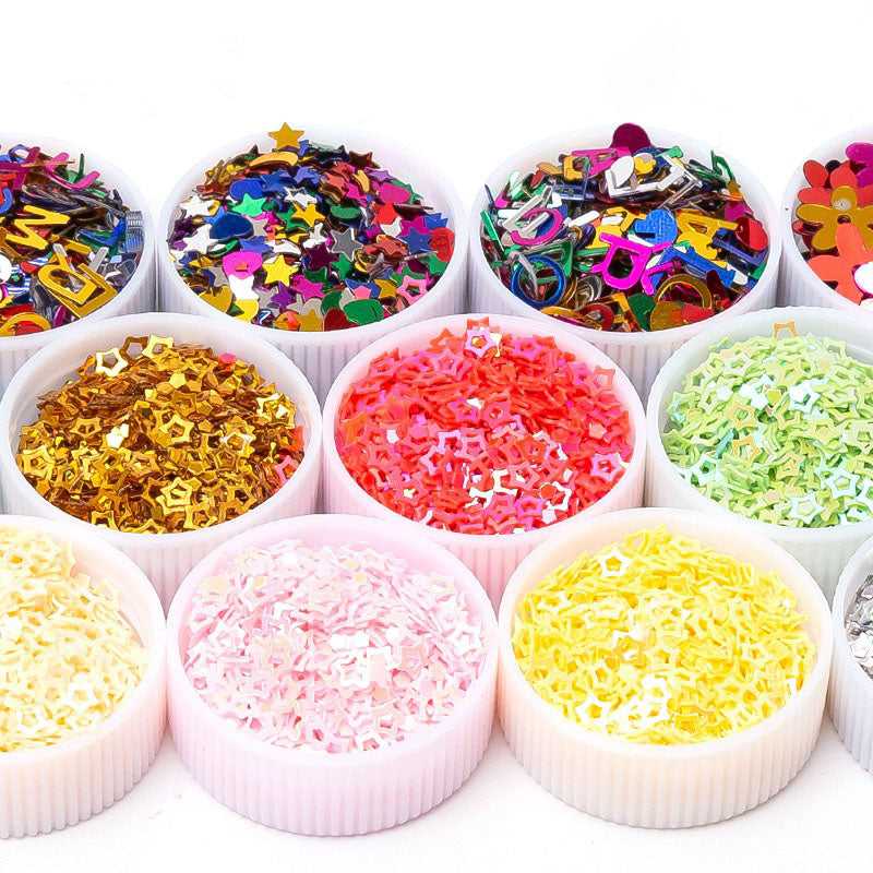 Holographic Powder Glitters for DIY craft 12bottle/set which-craft