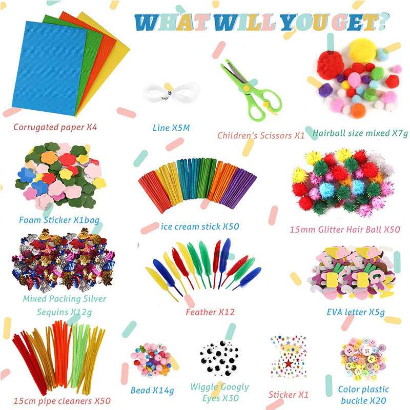 Kids DIY accessories kit for school projects which-craft