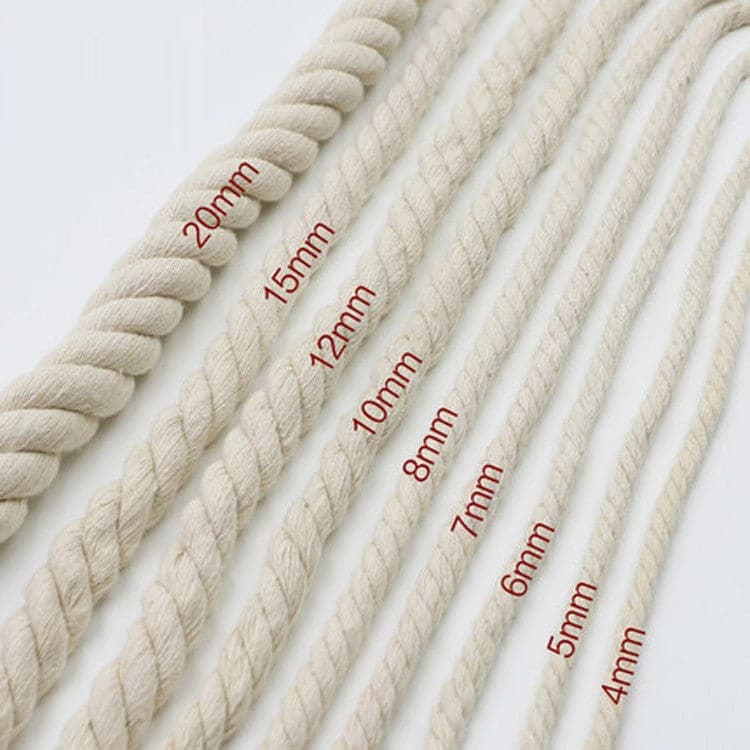 Macrame cord Rope braid cotton rope thickness 1mm,2mm,3mm which-craft