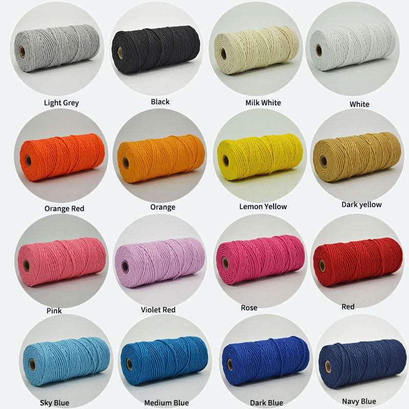 Macrame cord macrame rainbows maker cotton rope 2mm,3mm which-craft