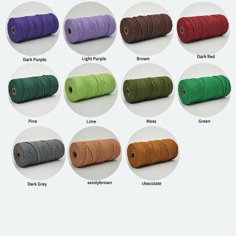 Macrame cord macrame rainbows maker cotton rope 2mm,3mm which-craft