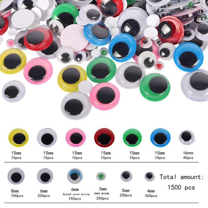 Movable eyes self-adhesive used for toy crafts DIY Accessories which-craft