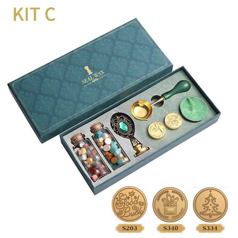 Sealing Wax kit for festival gift,wax seal stamp which-craft