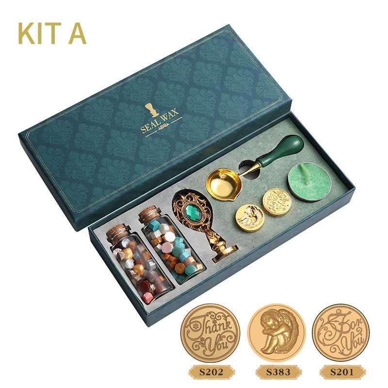 Sealing Wax kit for festival gift,wax seal stamp which-craft