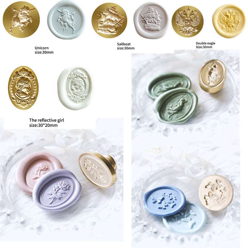 Wax stamp for letters sealing wax stamp 3D relief effect which-craft