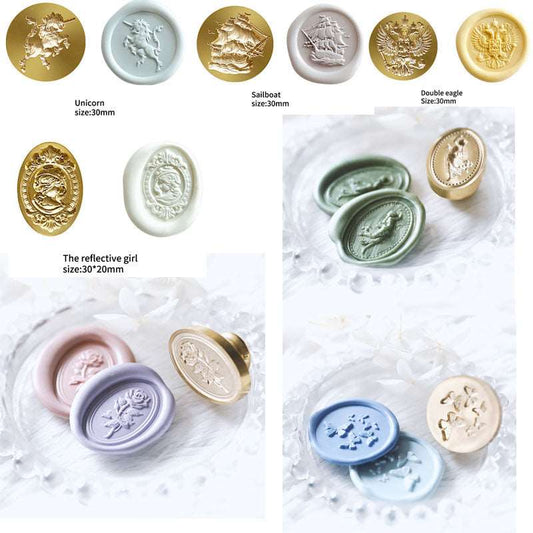 Wax stamp for letters sealing wax stamp 3D relief effect which-craft