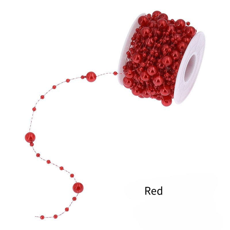 bead chain for featival decoration plastic pearl with fish string which-craft