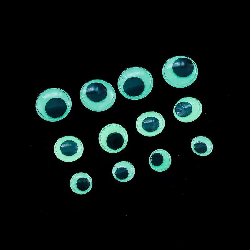 Luminous Wiggle Eyes with Self Adhesive big pack