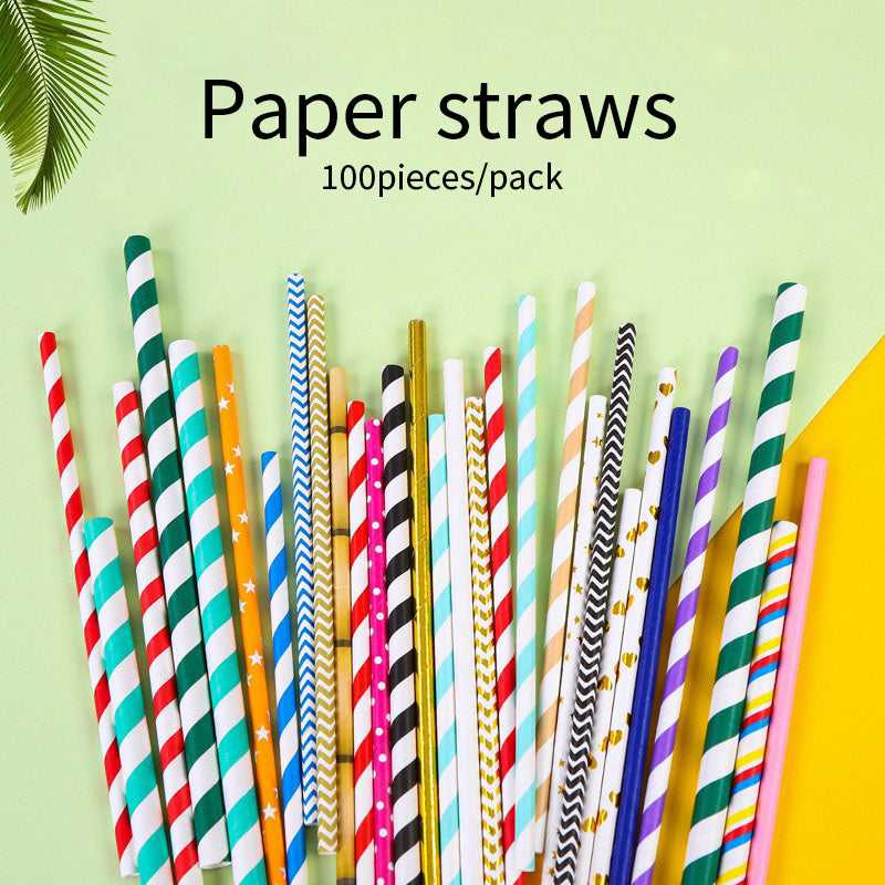 paper straws biodegradable Drinking Straws 100pcs which-craft