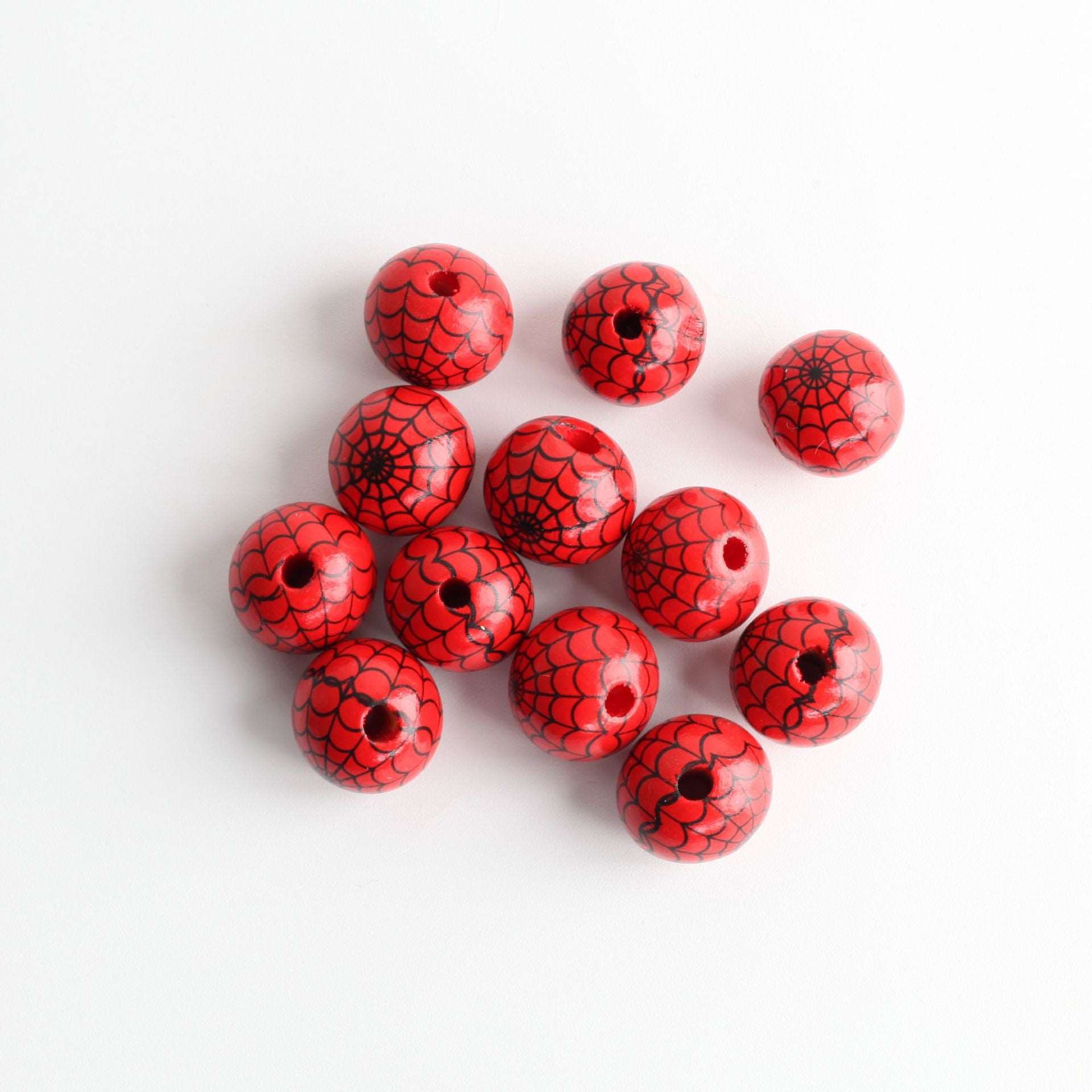 wood beads for halloween printing wooden beads 25pcs/bag which-craft